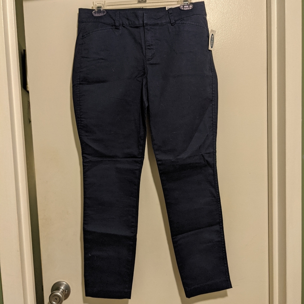 Old Navy Pixie Crop Pants Navy Blue